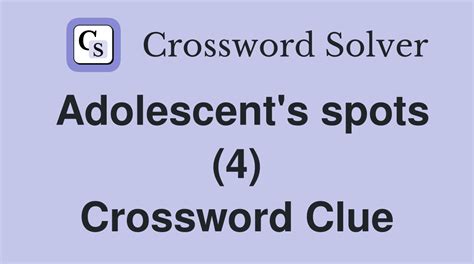 adolescent crossword clue|adolescent crossword clue 7 letters.